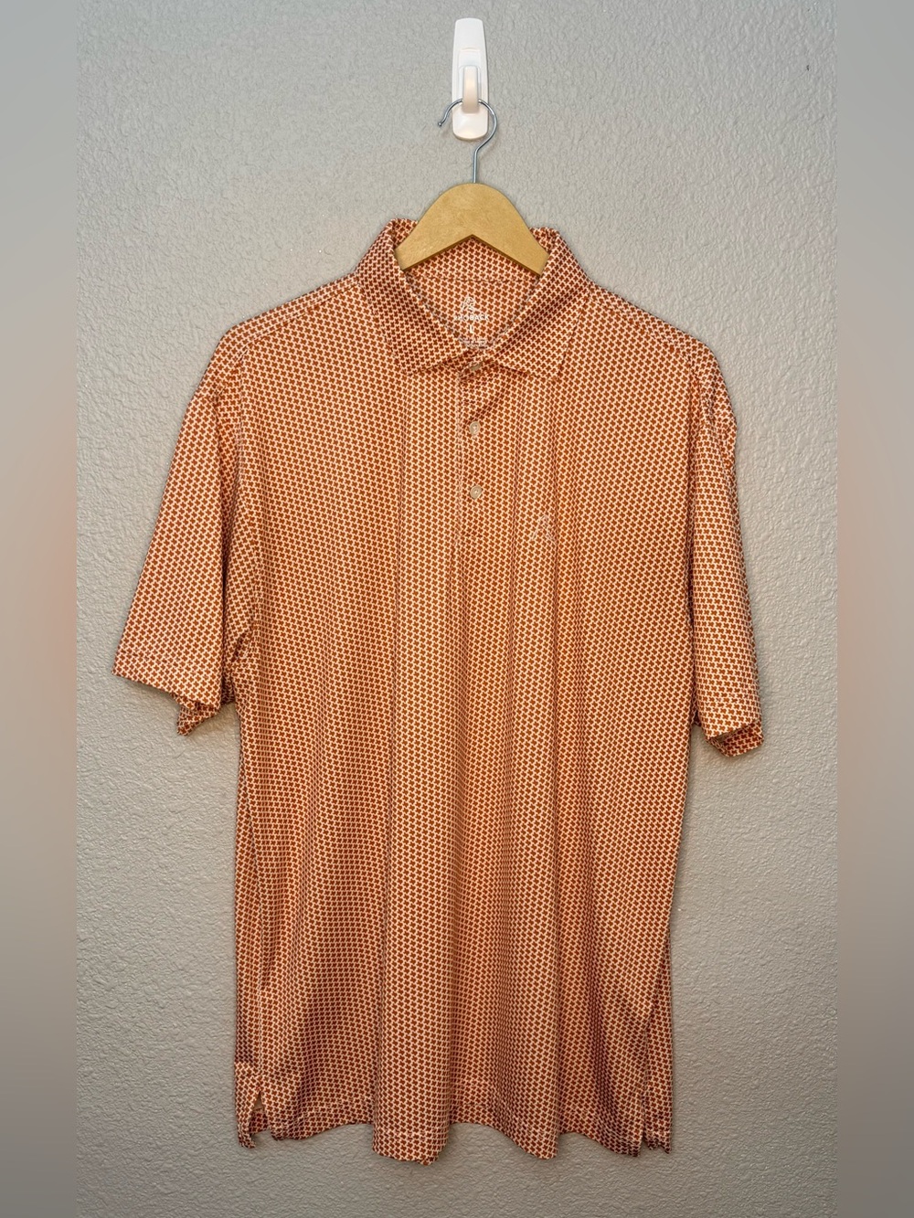 Rhoback | Don’t Mess With Texas Polo | Burnt Orange | Size Large